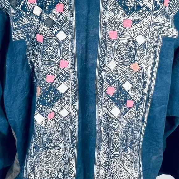 Magnolia Pearl Taj Appliqué Kimono NWT O/S - Picture 8 of 9